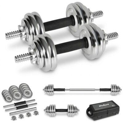 Zestaw hantli REBEL ACTIVE RBA-2326-15 (4 x 0.5 / 8 x 1.25 kg)