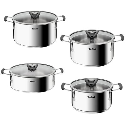 Zestaw garnków TEFAL Opti Space G7378S55 (8 elementów)