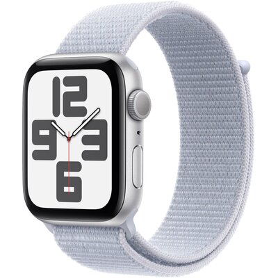 Apple Watch SE 2gen GPS 44mm koperta z aluminium (srebrny) + opaska sportowa (błękitny obłok) 2024
