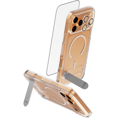 Etui PANZERGLASS Care Feature Kick 3w1 do Apple iPhone 17 Pro Max Przezroczysty + szkło hartowane + osłona obiektywu