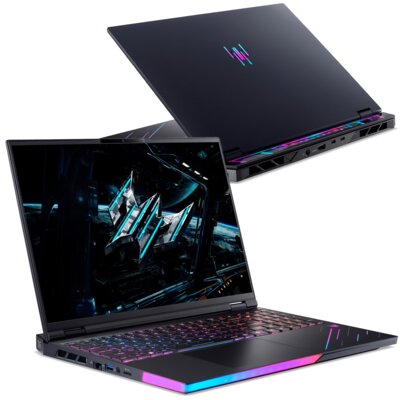 Laptop PREDATOR Helios PH16-73 16" OLED 240Hz Ultra 9-275HX 64GB RAM 1TB SSD GeForce RTX5070Ti DLSS 4 Windows 11 Professional