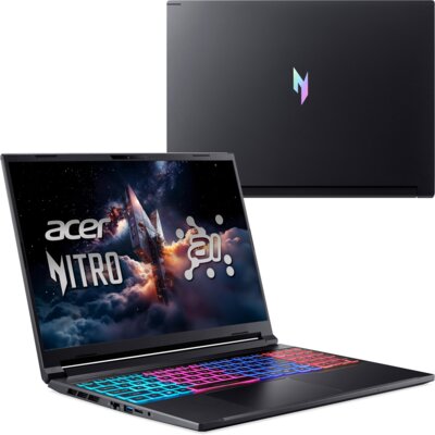 Laptop ACER Nitro V 16S AI ANV16S-61 NH.QXQEP.00C 16" IPS 180Hz Ryzen AI 7 350 16GB RAM 1TB SSD GeForce RTX5050 DLSS 4 Windows 11 Professional, Funkcje AI