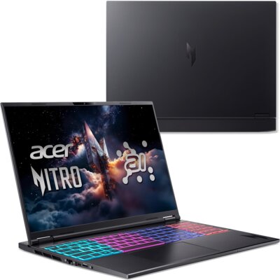 Laptop ACER Nitro 16S AI AN16S-61 16" IPS 180Hz Ryzen AI 9 365 32GB RAM 1 TB SSD GeForce RTX5060 DLSS 4