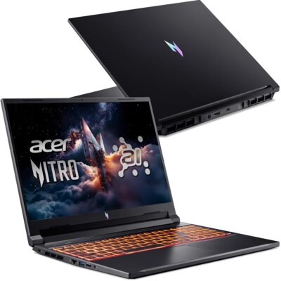 Laptop ACER Nitro V 16 AI ANV16-42 16" IPS 180Hz R7-260 16GB RAM 1TB SSD GeForce RTX5070 DLSS 4 Windows 11 Home