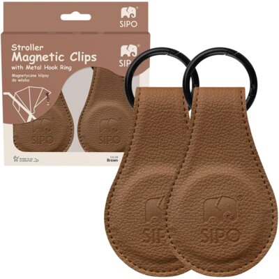 Klips do wózka SIPO SCA-15 (2 szt.) Brązowy