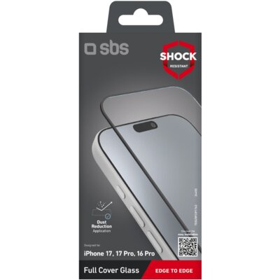 Szkło hartowane SBS Full Cover Tempered Glass do Apple iPhone 17/17 Pro/16 Pro