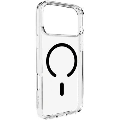 Etui PURO Lite Mag do Apple iPhone 17 Pro Max Przezroczysto-czarny