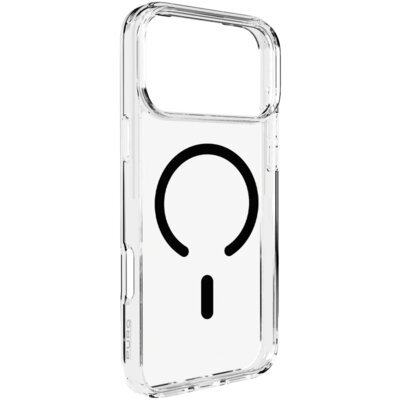 Etui PURO Lite Mag do Apple iPhone 17 Pro Przezroczysto-czarny