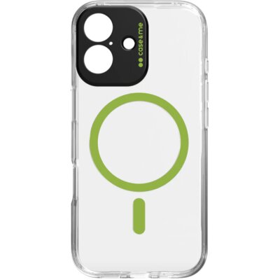 Etui CASE&ME MagColor do Apple iPhone 17 Przezroczysto-zielony