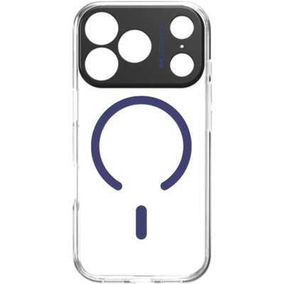 Etui CASE&ME MagColor do Apple iPhone 17 Pro Przezroczysto-niebieski