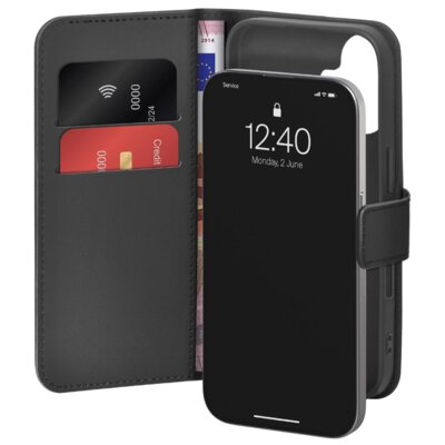 Etui PURO Wallet Stand do Apple iPhone 17 Czarny