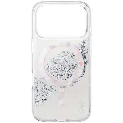 Etui UNIQ Coehl Crystelle Magnetic Charging do Apple iPhone 17 Pro Srebrny