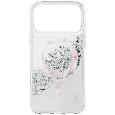 Etui UNIQ Coehl Crystelle Magnetic Charging do Apple iPhone 17 Pro Max Srebrny