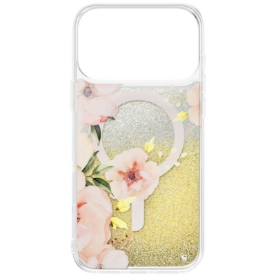 Etui UNIQ Coehl Fleurette Magnetic Charging do Apple iPhone 17 Pro Max Przezroczysty