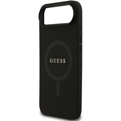 Etui GUESS Saffiano Classic Logo MagSafe do Apple iPhone Air Czarny