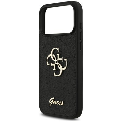 Etui GUESS Fixed Glitter Big 4G do Apple iPhone 17 Pro Max Czarny