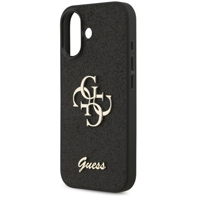 Etui GUESS Fixed Glitter Big 4G do Apple iPhone 17 Czarny