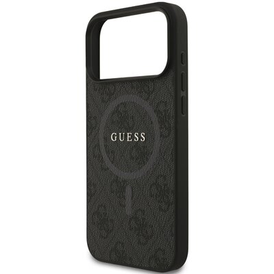 Etui GUESS 4G Ring Classic Logo MagSafe do Apple iPhone 17 Pro Max Czarny
