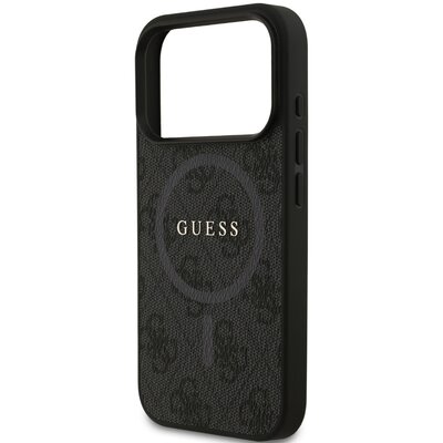 Etui GUESS 4G Ring Classic Logo MagSafe do Apple iPhone 17 Pro Czarny