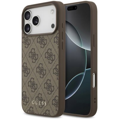 Etui GUESS 4G Classic do Apple iPhone 17 Pro Max Brązowy