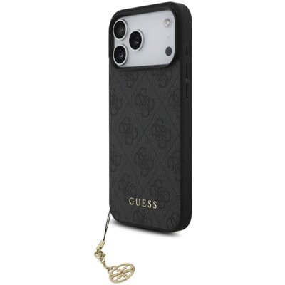 Etui GUESS 4G Charms Collection MagSafe do Apple iPhone 17 Pro Max Czarny