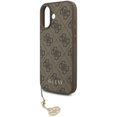 Etui GUESS 4G Charms Collection MagSafe do Apple iPhone 17 Brązowy