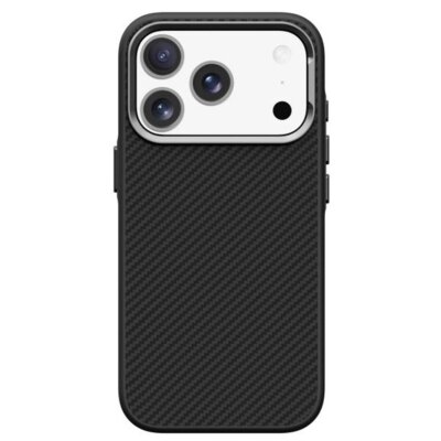 Etui WINNER GROUP Platinum Carbon MagSafe do Apple iPhone 17 Pro Czarny