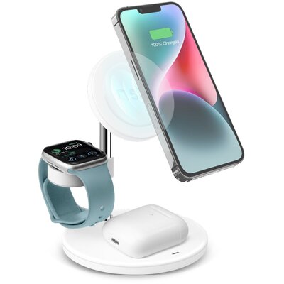 Ładowarka indukcyjna SBS 3w1 15W Biały MagSafe