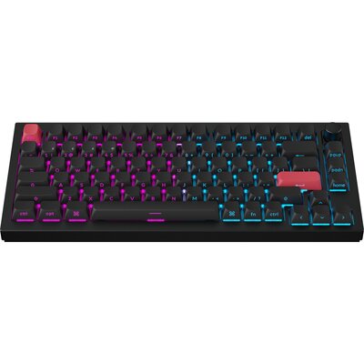 Klawiatura KEYCHRON Q1 Max Wireless Side-Printed Switch Gateron Jupiter Banana Czarno-czerwony