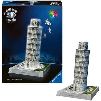 Puzzle 3D RAVENSBURGER Iconics Krzywa Wieża w Pizie 12008028 (231 elementów)