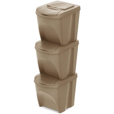 Kosza na śmieci KEDEN SORTIBOX IKWB25S3W 3 x 25L Eco Wood