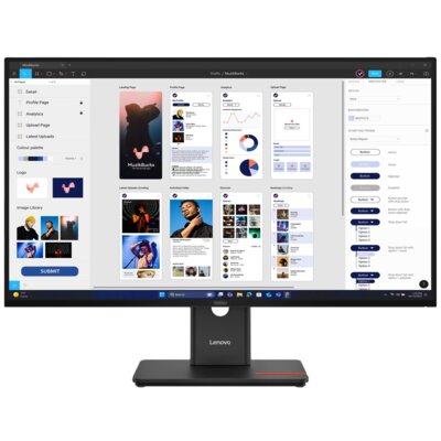 Monitor LENOVO ThinkVision T32UD-40 31.5" 3840x2160px IPS 4 ms [GTG] + Kamera MC60