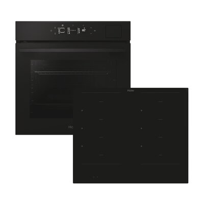Piekarnik HAIER H6 ID46G3SHTB Elektryczny parowy Czarny A++ + Płyta indukcyjna HAIER HAMT68IRB1S