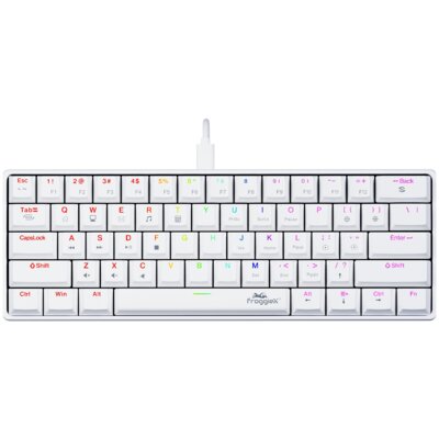 Klawiatura FROGGIEX Polar Strike FX-PC-K1-W RGB Outemu Red Switch Biały