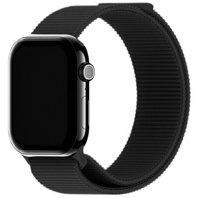 Pasek HOLDIT Nylon do Apple Watch 4/5/6/7/8/9/10/SE/Ultra 1/2 (44/45/46/49 mm) Czarny