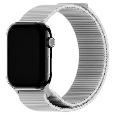 Pasek HOLDIT Nylon do Apple Watch 4/5/6/7/8/9/10/SE/Ultra 1/2 (42/44/45/46/49 mm) Szary