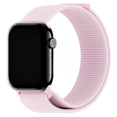Pasek HOLDIT Nylon do Apple Watch 4/5/6/7/8/9/10/SE/Ultra 1/2 (42/44/45/46/49 mm) Różowy