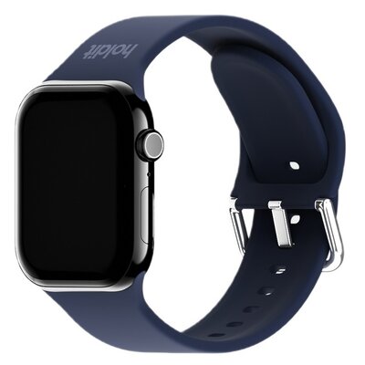 Pasek HOLDIT Silicone do Apple Watch 4/5/6/7/8/9/10/SE (40/41/42 mm) Granatowy