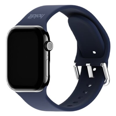 Pasek HOLDIT Silicone do Apple Watch 4/5/6/7/8/9/10/SE/Ultra (44/45/46/49mm) Granatowy