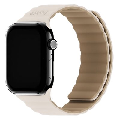 Pasek HOLDIT Silicone do Apple Watch 4/5/6/7/8/9/10/SE/Ultra (44/45/46/49 mm) Beżowy