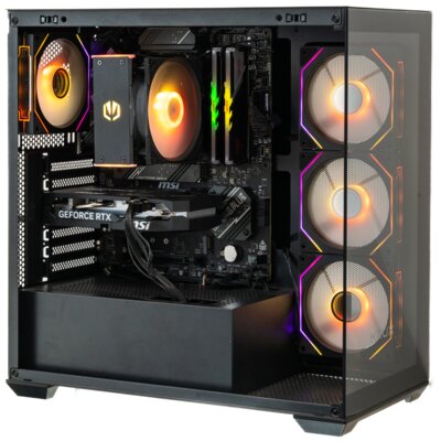 Komputer MAD DOG KRUX-EXO-A05WR32WH R5-7500F 32GB RAM 1TB SSD GeForce RTX5060 DLSS 4 Wi-Fi Windows 11 Home