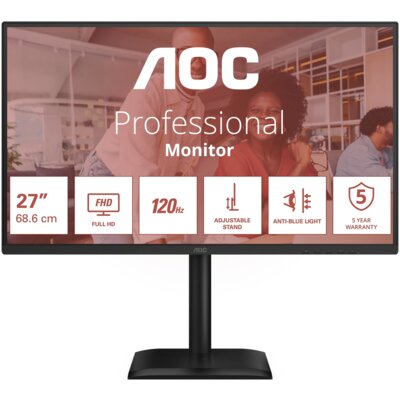 Monitor AOC 27E4CV 27" 1920x1080px IPS 120Hz 4 ms [GTG]
