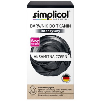 Barwnik do tkanin SIMPLICOL Aksamitna Czerń 0.56 kg