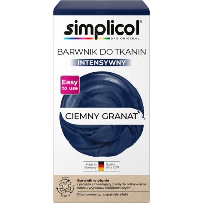 Barwnik do tkanin SIMPLICOL Intensywny Ciemny Granat 560 g