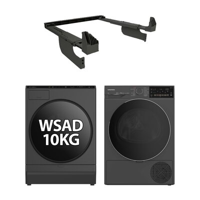 Pralka GRUNDIG GW9I91041A kl.A 10 kg 1400 obr AI Sense Autodozowanie + Suszarka GRUNDIG GT78923W + Łącznik BEKO Psk Manhattan Gray N