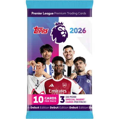 Karty TOPPS Debut Edition Premier League 2026 Saszetka (1 zestaw)