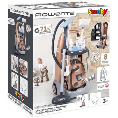 Zabawka wózek z odkurzaczem SMOBY Rowenta 7600330325