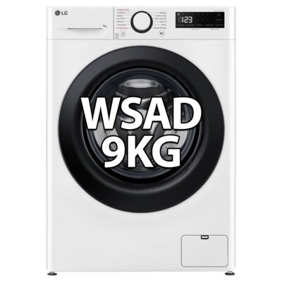 Pralka LG MF4W90506W 9kg 1400rpm AI DD SteamSpa + Suszarka LG RC80V9AV3N 8kg Klasa energetyczna C Auto Cleaning Condenser Smart ThinQ + Łącznik uniwersalny WPRO SKS101 z wysuwaną półką