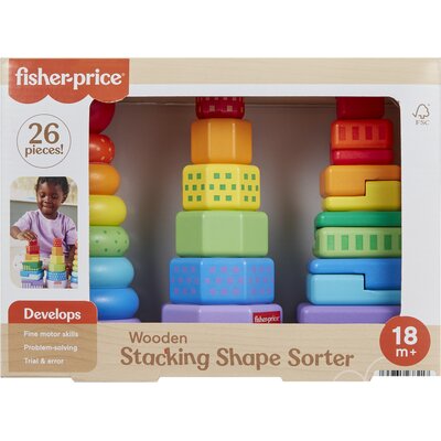 Zabawka edukacyjna FISHER PRICE Piramidki HXT76