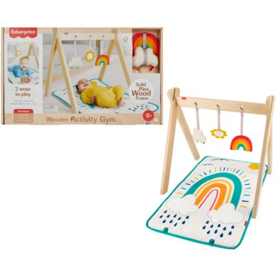 Mata edukacyjna FISHER PRICE Wooden Activity Gym JCY38
